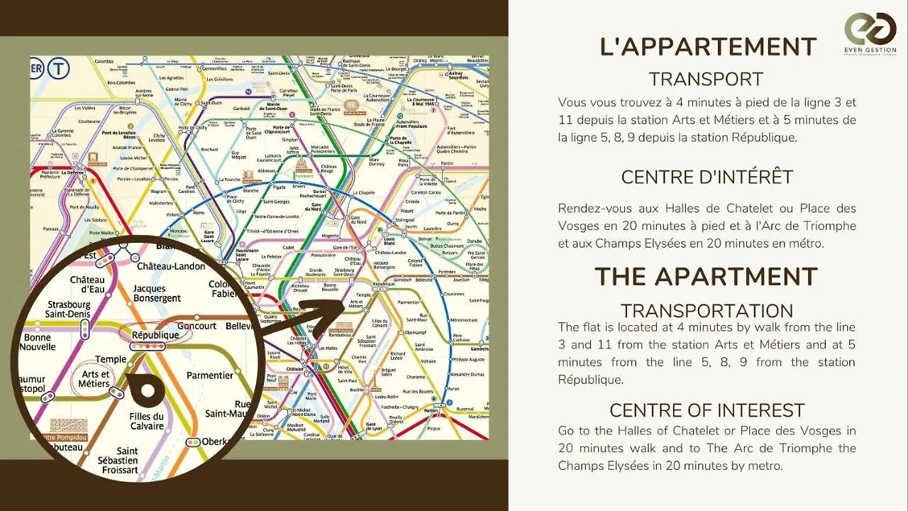42.Typical Parisian Flat#4Pers#Le Marais#Beaubourg Apartment France